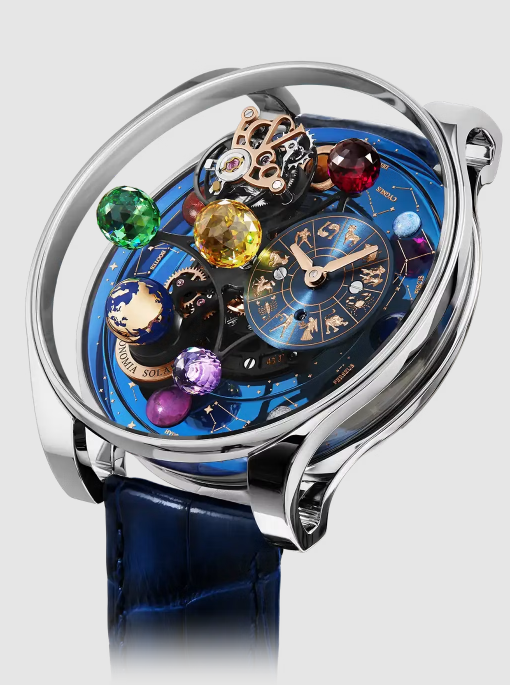 Jacob & Co astronomia solar zodiac WHITE GOLD replica watch AS300.30.AC.AC.A
